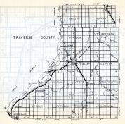 Traverse County, Taylor, Tintah, Monson, Redpath, Walls, Croke, Dollymount, Windsor, Folsom, Arthur, Parnell, Tara, Minnesota State Atlas 1954